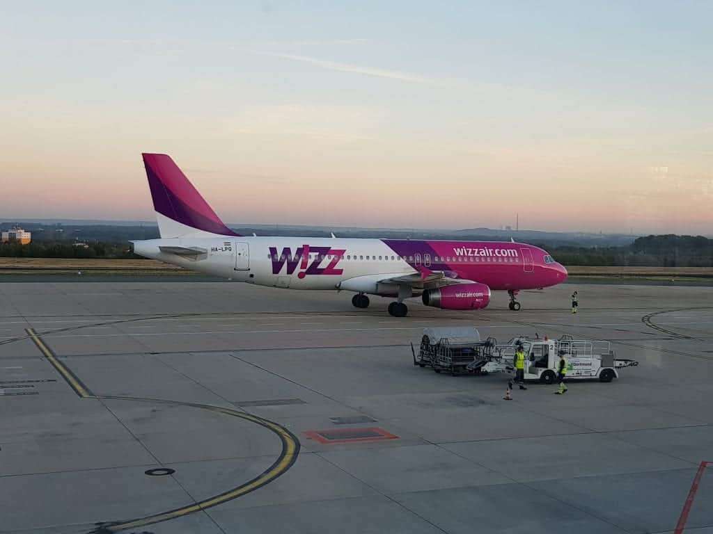 Flug nach Sibiu Airbus Wizz Air Wizzair dtm Dortmund Billigflieger Urlaub in rumänien 