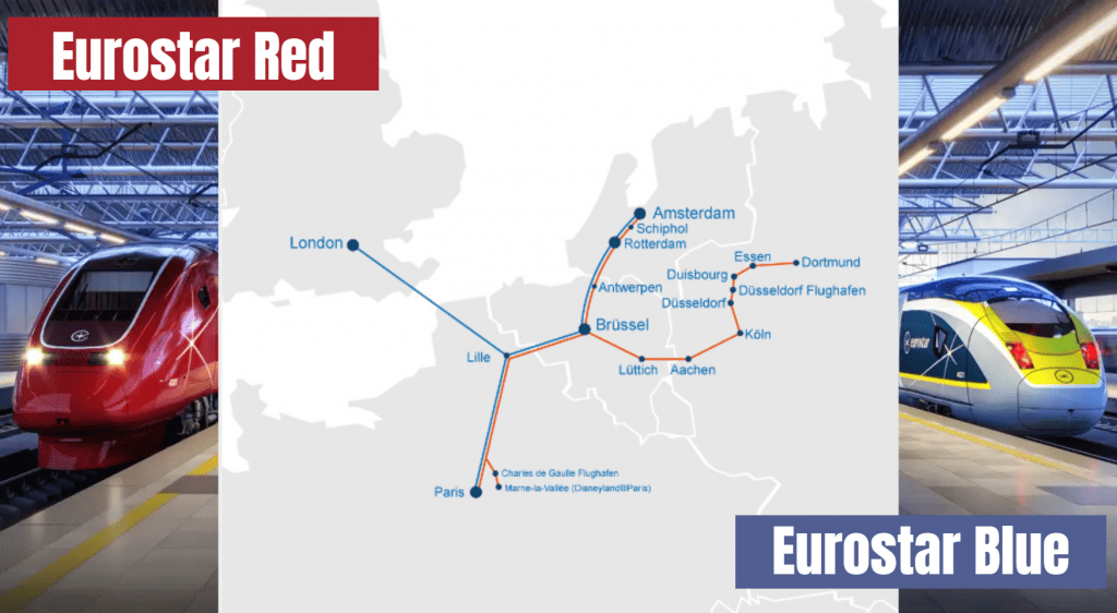 Eurostar Streckennetz